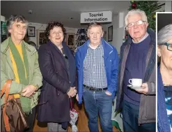  ??  ?? Pictured attending the Health Check Report launch were, above, Kate Carmody, Margaret and Dermot O’Sullivan and Michael Guerin and, right, Daisy Foley, Liz Horgan and Lisa O’Carroll.