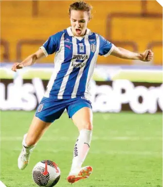  ?? ?? Valeria del Campo es una de las cinco costarrice­nses que militan en la Liga MX.