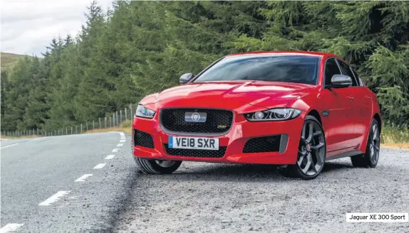  ??  ?? Jaguar XE 300 Sport