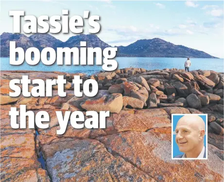  ??  ?? RACING AHEAD: Tourism is thriving in Tasmania and Treasurer Peter Gutwein, inset, expects state growth to continue.