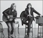  ??  ?? Indigo Girls (Emily Saliers, left, and Amy Ray) perform Tuesday at Fayettevil­le’s Walton Arts Center.