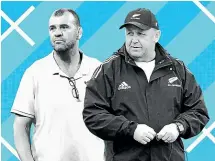  ?? ?? Michael Cheika, left, didn’t exactly pour on the sympathy for Ian Foster, right, but said: ‘‘He seems OK, he’s still there.’’