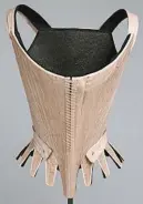  ?? MUSÉE MCCORD ?? Corset baleiné, 1785-1790. Don de Mme Hamilton