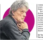  ??  ?? Sir Tom Stoppard, who at the age of 82 has said this is likely to be his final play