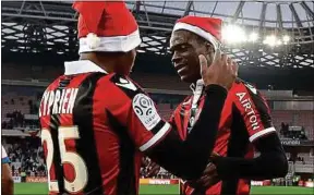  ??  ?? Wylan Cyprien et Mario Balotelli devraient passer de bonnes fêtes.