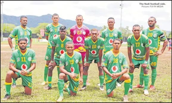  ?? Picture: FIJI FA MEDIA ?? The Nadi football side.