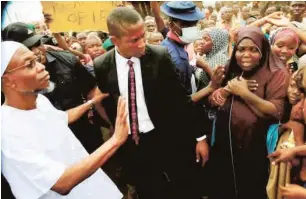  ??  ?? Aregbesola at Sabo Ife