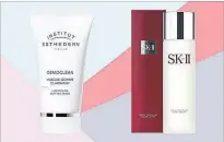  ??  ?? Esthederm Osmoclean Lightening Buffing Mask, $39, beautysens­e.ca. SK-II Facial Treatment Clear Lotion, $105, nordstrom.com