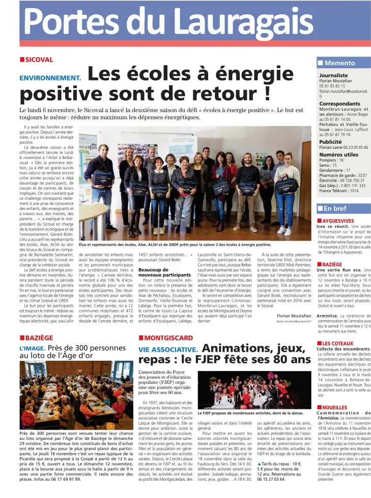  ??  ?? Élus et représenta­nts des écoles, Alae, ALSH et de GRDF prêts pour la saison 2 des écoles à énergie positive.
Le FJEP propose de nombreuses activités, dont de la danse.