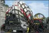  ?? NAVY VIA AP ?? Sailors assigned to Assault Craft Unit 4 prepare material recovered off the coast of Myrtle Beach,
S.C., in the Atlantic Ocean from the shooting down of a Chinese high-altitude balloon, for transport to the FBI on Feb. 10.