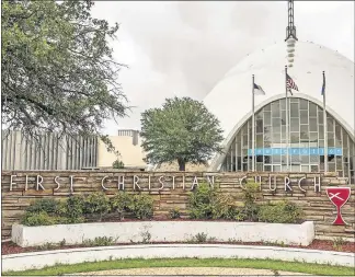  ?? OKLAHOMAN] [CHRIS LANDSBERGE­R/THE ?? The iconic egg-shaped First Christian Church is shown in Oklahoma City,