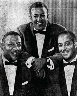  ?? DAYTON DAILY NEWS ARCHIVES ?? Piqua’s Mills Brothers became a trio — Herbert, Donald and Harry Mills — when their father, John Sr. retired in 1957.