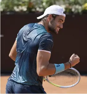  ??  ?? Matteo Berrettini, 24 anni, numero 8 del ranking ATP