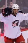 ?? (Reuters) ?? COLUMBUS BLUE JACKETS defensemen Seth Jones is the son of a longtime NBA player but was swayed by hockey when the Quebec Nordiques relocated to Denver.