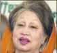  ?? AFP FILE ?? ■ Khaleda Zia