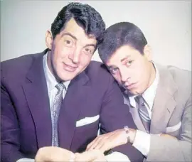  ?? Paramount Pictures / Getty Images ?? JERRY LEWIS, right, and Dean Martin are seen in 1955, near the end of the comedy duo’s run. Lewis then enjoyed a long, successful, influentia­l solo career.