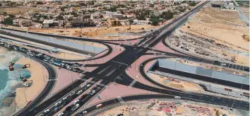  ??  ?? ■
The newly opened underpass at the junction of Al Khawaneej and Shaikh Zayed Bin Hamdan Al Nahyan Roads has three lanes in each direction.