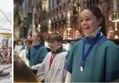  ??  ?? In good voice: the Cathedral choir; (left) the Lift Off! weekend