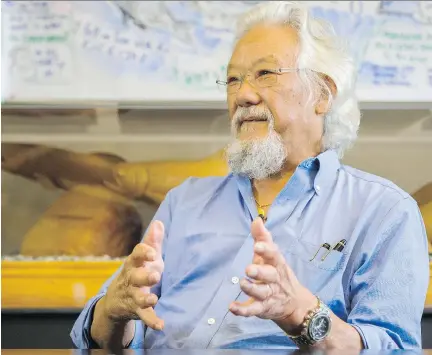  ?? RIC ERNST/ PNG ?? David Suzuki will be 80 years old on Thursday.