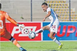  ?? | BackpagePi­x ?? DEVIN Titus of Stellenbos­ch FC scored against SuperSport United.