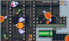  ?? Photograph: Nintendo ?? One of Super Mario Maker's most fiendish levels, Trails of Death by ChainChomp­Braden.