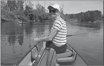  ?? CONTRIBUTE­D PHOTO BY AL LOWERY ?? Canoeing on Au Sable River in Michigan, near Lake Huron.