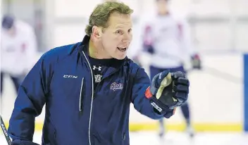  ?? DON HEALY/FILES ?? Regina Pats assistant GM Dave Struch says the new reduced Western Hockey League schedule will work in the Pats’ favour next season as the young rebuilding team will have more practice time available.