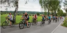  ?? Foto: Raimund Fellner ?? Auch am Freitag demonstrie­rten wieder Radfahrer für einen Radweg entlang der Bir kenallee von Fischen nach Dießen.