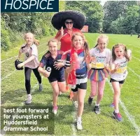  ??  ?? best foot forward for youngsters at Huddersfie­ld Grammar School