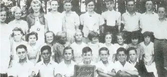  ?? SPECIAL TO THE EXAMINER ?? This is a class picture from Fairview School, 1936.