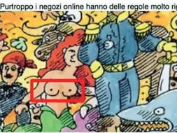  ??  ?? Dettaglio incriminat­o Il disegno della copertina col cerchio della censura