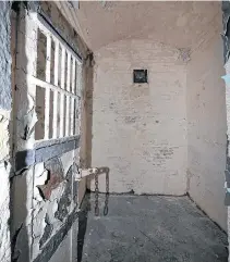  ??  ?? Inside the old Yarmouth jail.