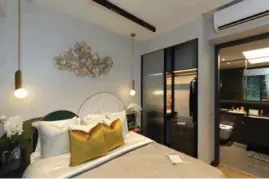  ?? SAMUEL ISAAC CHUA/THE EDGE SINGAPORE ?? The master bedroom of a two-bedroom-plus-study unit