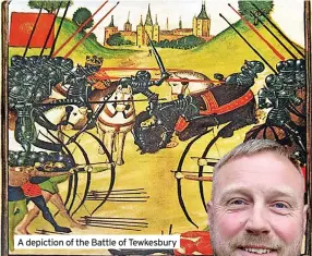  ?? ?? A depiction of the Battle of Tewkesbury