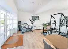  ?? ?? Sweat on A home gym has been created