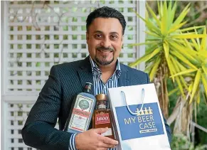  ??  ?? My Beer Case co-owner Harmeet Sehgal wants to raise $250,000 to grow his delivery service across Auckland. ABIGAIL DOUGHERTY/STUFF