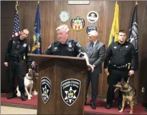  ?? SUBMITTED PHOTO ?? The Oneida County Sheriff’s Office introduce two new additions to its K9unit earlier this week.