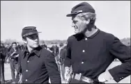  ??  ?? Audie Murphy (left) and John Dierks star in John Huston’s 1951 film “The Red Badge of Courage.”