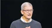  ?? BLOOMBERG FILE ?? Tim Cook, chief executive officer of Apple Inc.