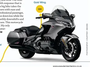  ??  ?? The all-new Gold Wing.