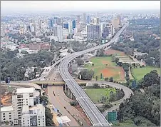  ?? Picture; XINHUA ?? A section of the Nairobi Expressway built by China Road and Bridge Corporatio­n in Nairobi, Kenya.