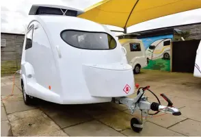  ??  ?? Aerodynami­c profile helps to make the Go-pod very economical to tow