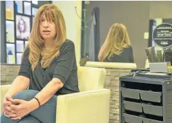  ?? AFP/ ALEJANDRO PAGNI ?? Monica Pesce is pictured at her hairdressi­ng salon in Belgrano, Buenos Aires.