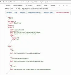  ??  ?? Figure 8: Demo Zetta server API response