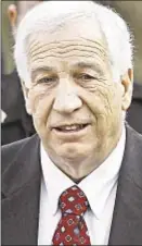  ??  ?? Jerry Sandusky likely fit the profile of a pedophile, a psychologi­st told campus police after 1998 abuse allegation­s against the then-penn State assistant football coach, according to NBC report.