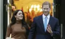  ??  ?? Prince Harry and Meghan in London in January. Photograph: Frank Augstein/AP