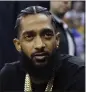  ?? MARCIO JOSE SANCHEZ — AP ?? Rapper Nipsey Hussle was gunned down outside a Los Angeles clothing store in 2018.