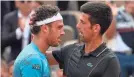  ?? CECCHINATO, DJOKOVIC BY AFP/GETTY IMAGES ??