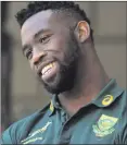  ??  ?? Making history: Siya Kolisi can’t wait to lead out the Springboks today