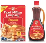  ?? The Associated Press ?? This image provided by PepsiCo, Inc., shows Quaker Oats’ Pearl Milling Company brand pancake mix and syrup, formerly the Aunt Jemima brand.